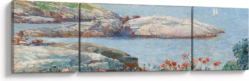 Obraz - Childe Hassam, Poppies, Isles of Shoals, reprodukcje (170x50 cm)