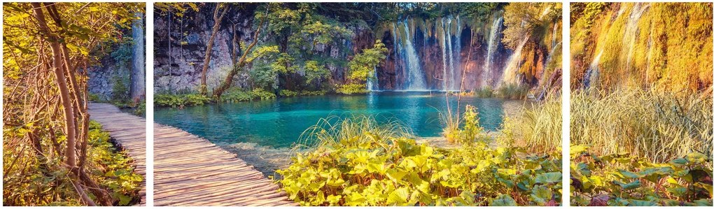 Obraz - Jeziora Plitwickie, Chorwacja (170x50 cm)