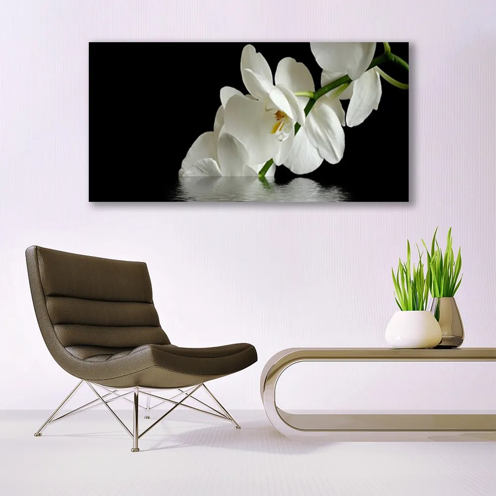 Obraz Canvas Orchidea w Wodzie Kwiaty