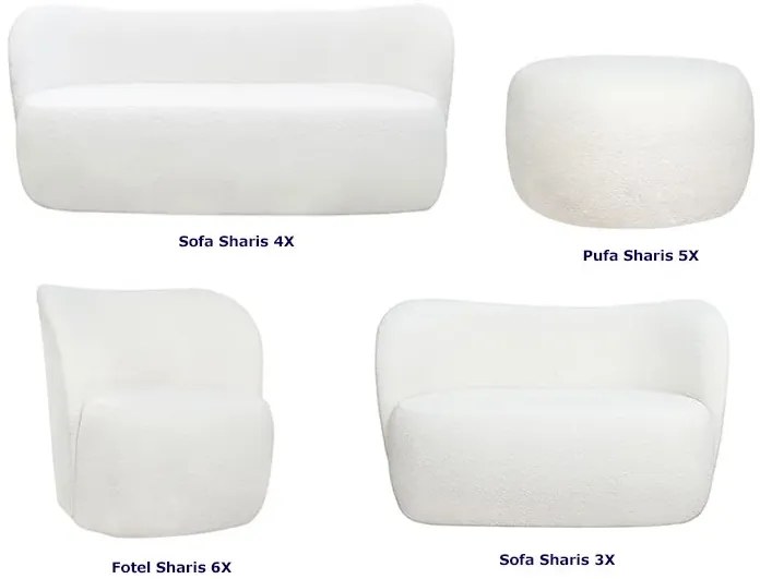 Tapicerowana pufa podnóżek F6-D57