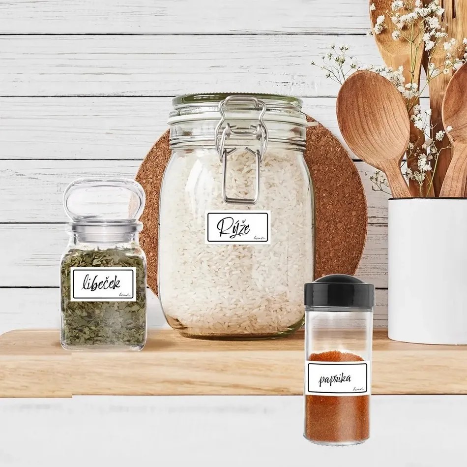 Orion Zestaw naklejek na przyprawy WHITELINE 2 x 23 szt.