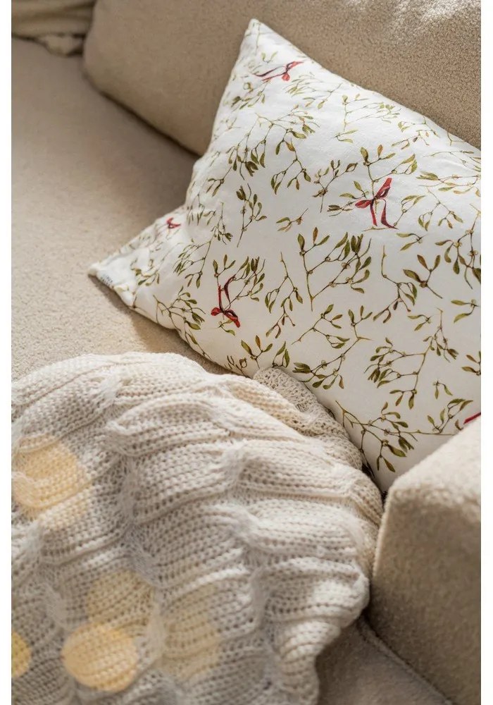 Białobeżowy koc dzianinowy 130x170 cm Chunky Marl Knit – Catherine Lansfield