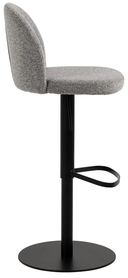 Czarno-szary hoker z regulowaną wysokością (wysokość siedziska 55 cm) Patricia – Actona