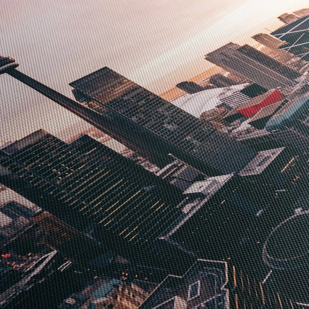 Obraz - Widok na centrum miasta (125x70 cm)