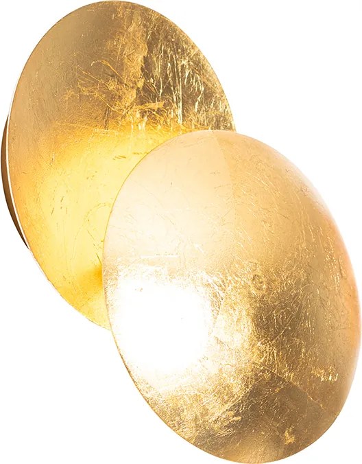 Inteligentna lampa ścienna złota z WiFi G9 - Sunrise