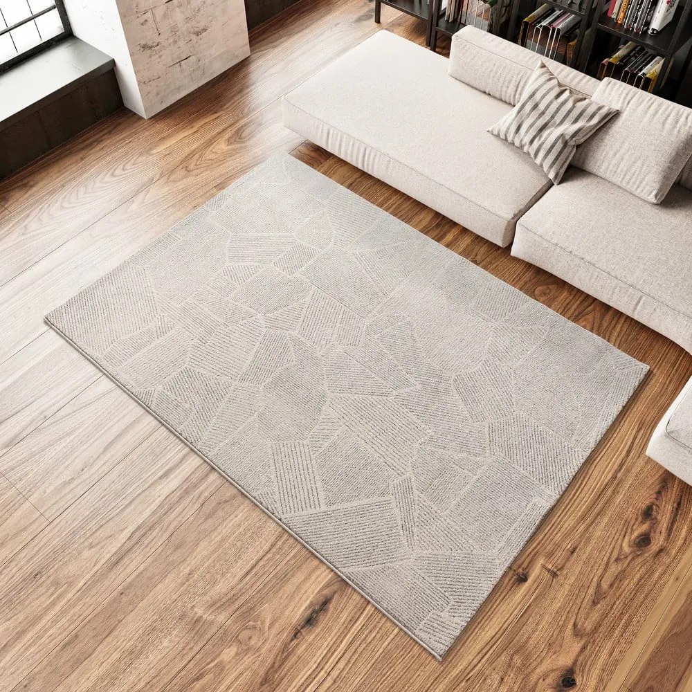 Jasnoszaro-kremowy dywan 200x290 cm Porto – Universal