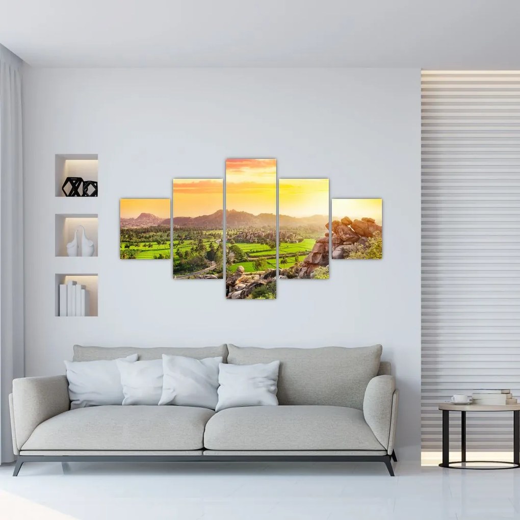 Obraz doliny Hampi w Indiach (125x70 cm)