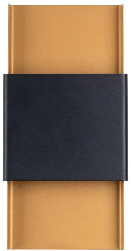 Czarno-złoty nowoczesny metalowy kinkiet - 12X połysk A616 R1-D47