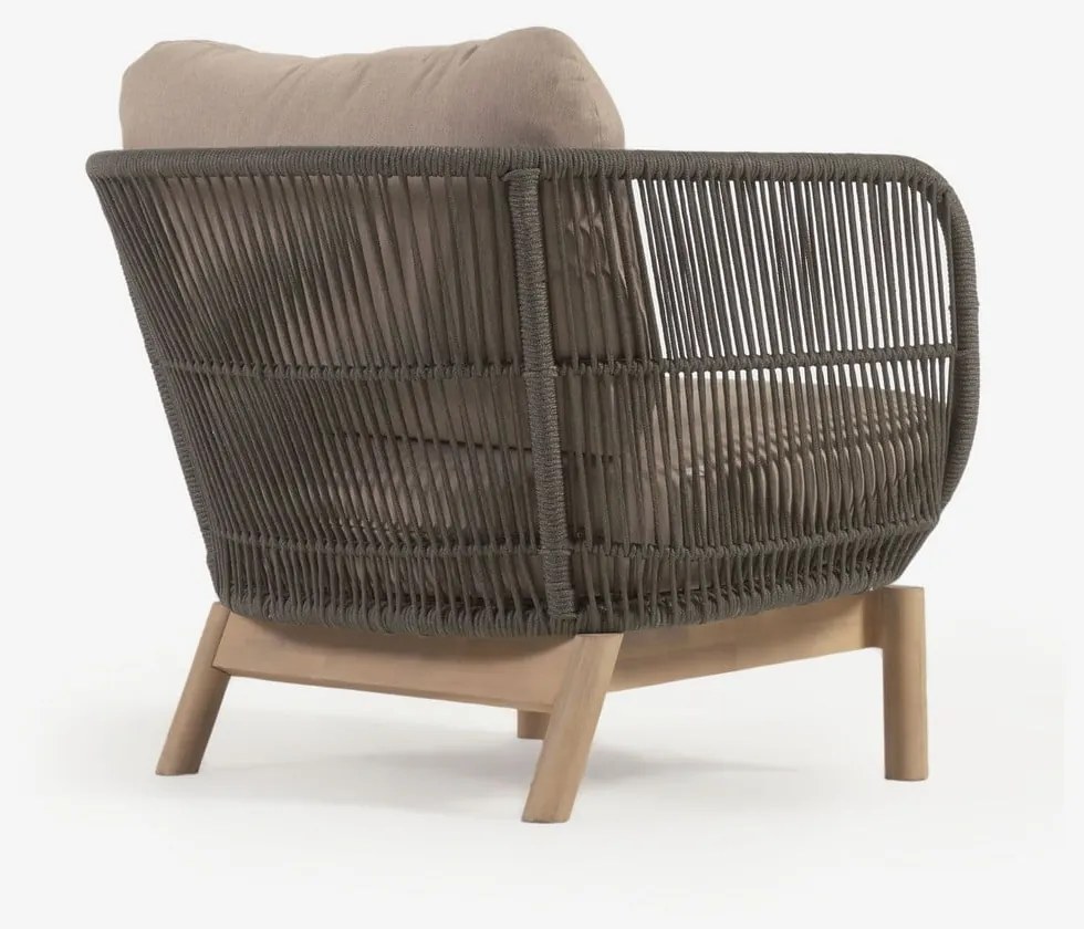 Fotel ogrodowy w kolorze khaki Kave Home Catalina