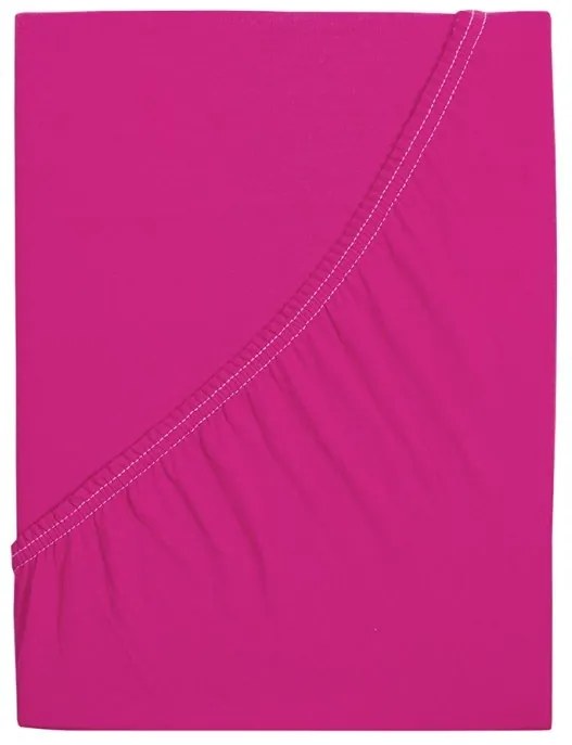 PrzytulneMieszkanie.pl Prześcieradło jersey do łóżeczka dziecięcego EXCLUSIVE 70x140 cm purpurowe