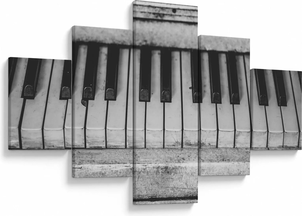 Obraz starego fortepianu (125x70 cm)