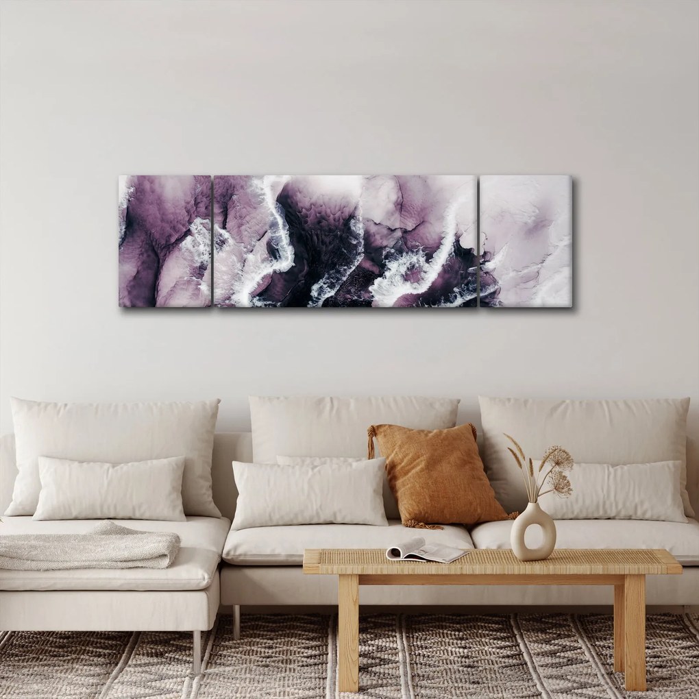 Obraz - Fioletowy marmur N⁰2 (170x50 cm)