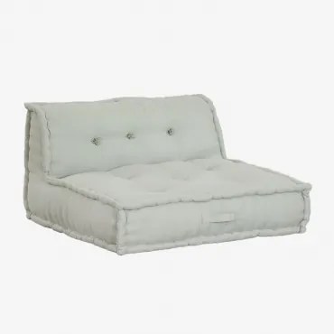 Środkowa Sofa Modułowa Z Bawełny Dhel Mus Celadonowy - Sklum