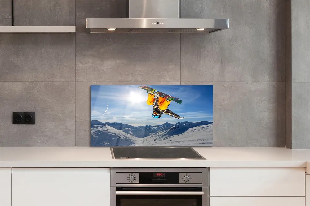 Panel nad Blat Kuchenny Człowiek z Deską w Górach