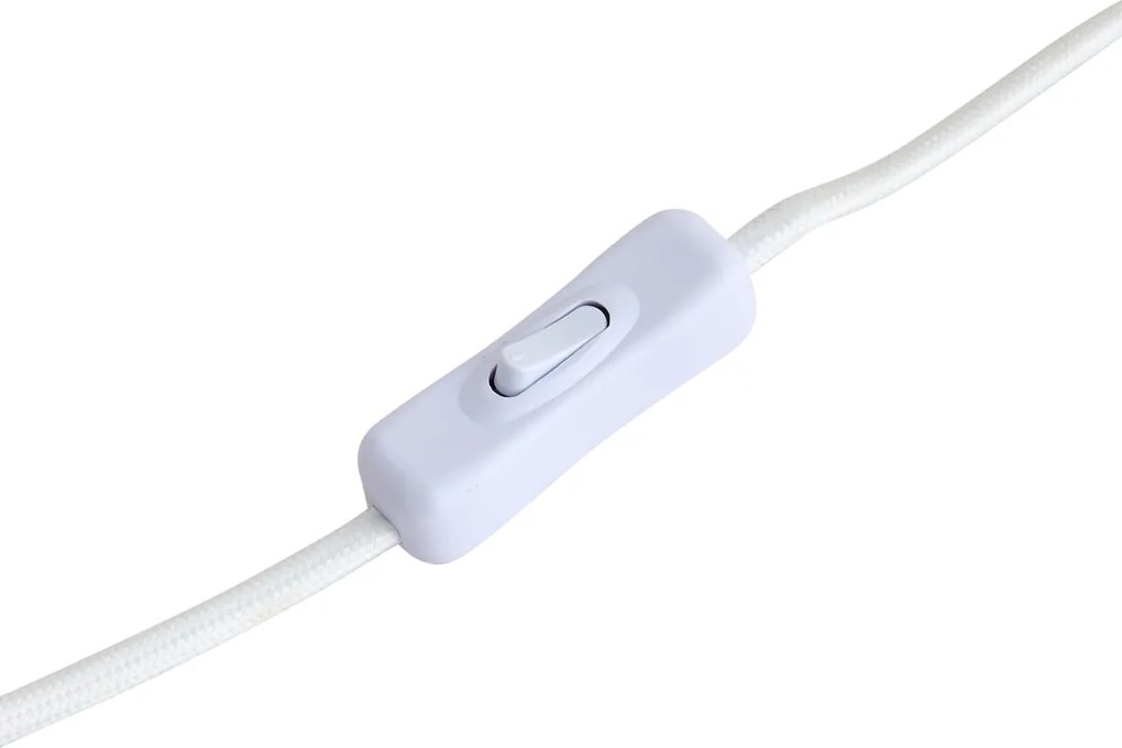 Lampa stołowa Japandi beżowa z abażurem z tkaniny 22 cm - Jenni