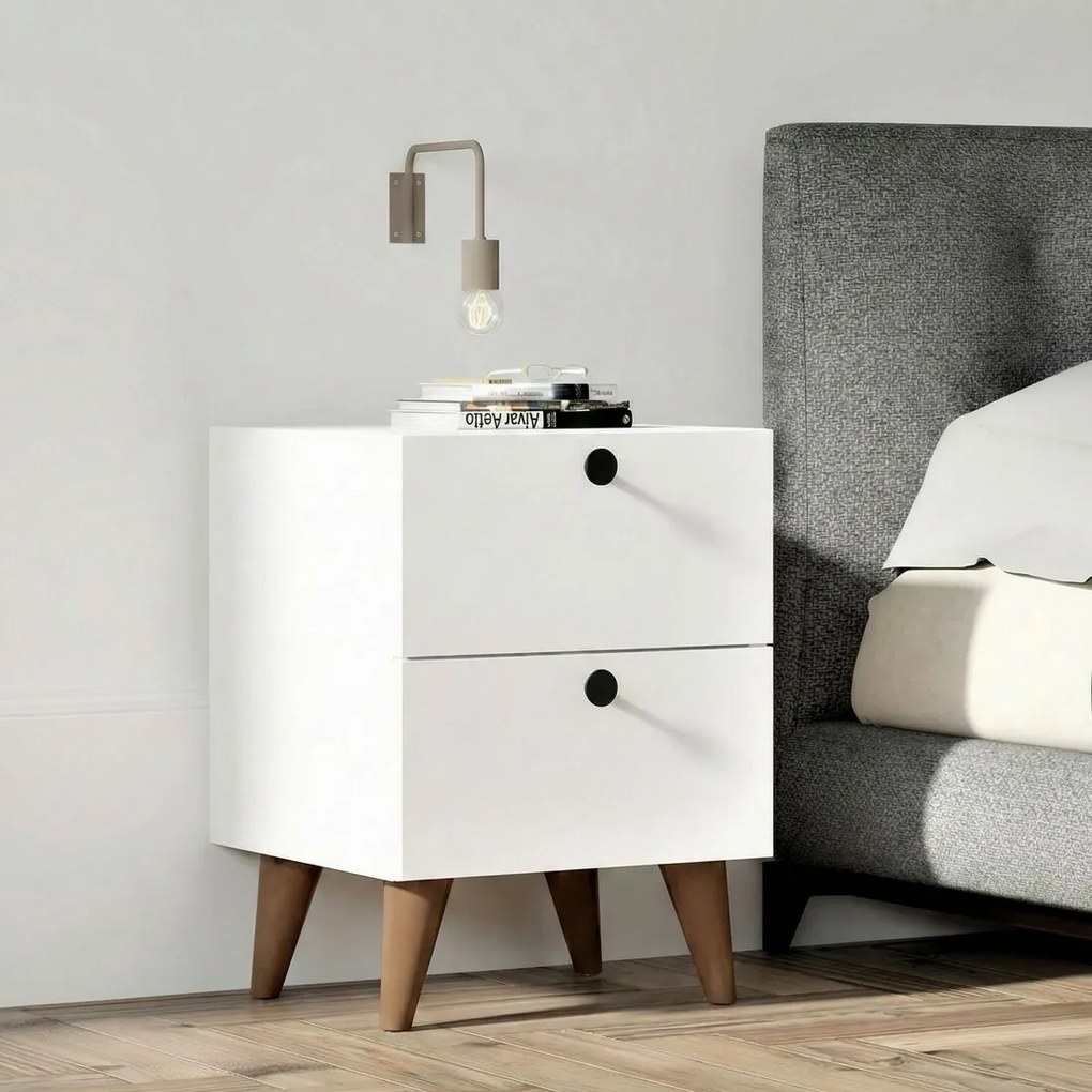 Stolik nocny Kada White