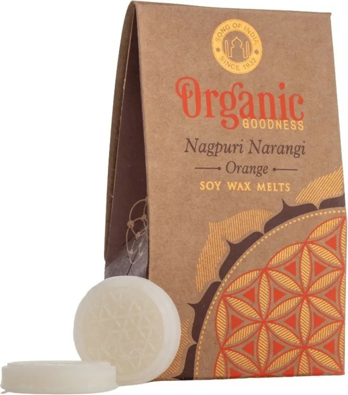 Organiczny wosk topiący się w monetach Flower of Life, Na gpuri Narangi - Orange