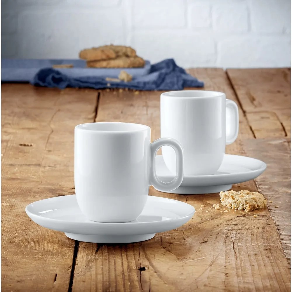Białe porcelanowe filiżanki na espresso zestaw 2 szt. 60 ml Barista – WMF