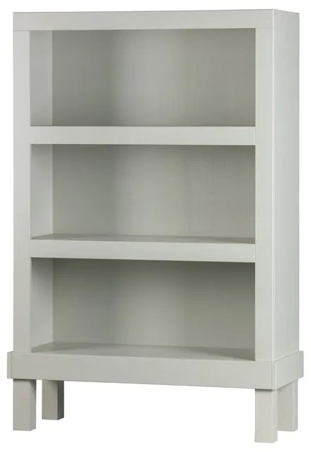Jasnoszary regał z litego drewna sosnowego 107x160 cm Bonk – Basiclabel