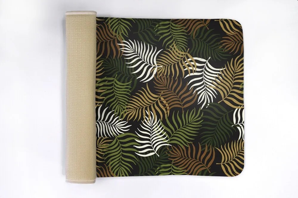 Dywanik antypoślizgowy do łazienki Dywanik antypoślizgowy do łazienki Roślinny wzór