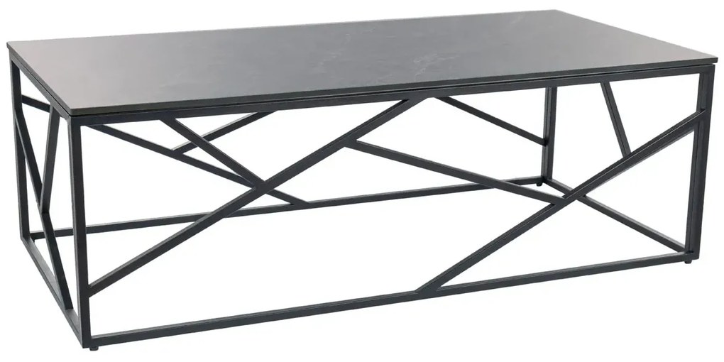 ŁAWA ESCADA A III SZARY EFEKT MARMURU/CZARNY 120X60 SIGNAL