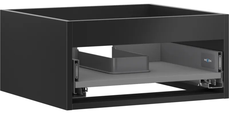 Mexen Box-A korpus szafki podumywalkowej 50 cm, 1 szuflada, czarny mat - 91AX0-0500-235-1-71