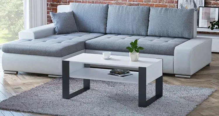 Minimalistyczna Ława Do Salonu | Biało Z1-M21
