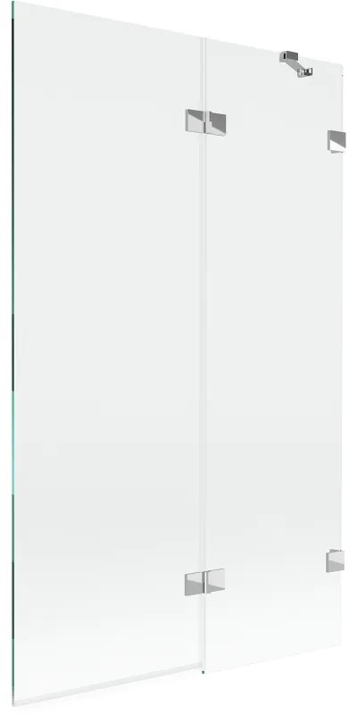Mexen Lunar parawan nawannowy 2-skrzydłowy prawy 110 x 150 cm, transparent, chrom - 897-110-100-01-00-P