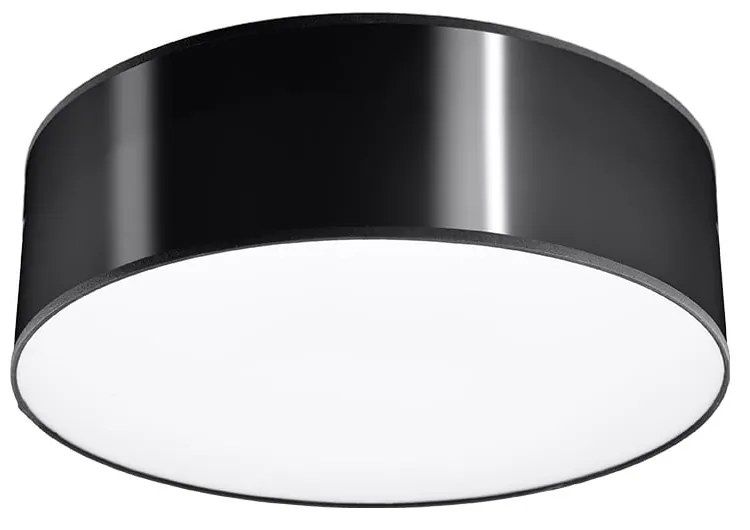 Czarna lampa sufitowa Sollux Atis