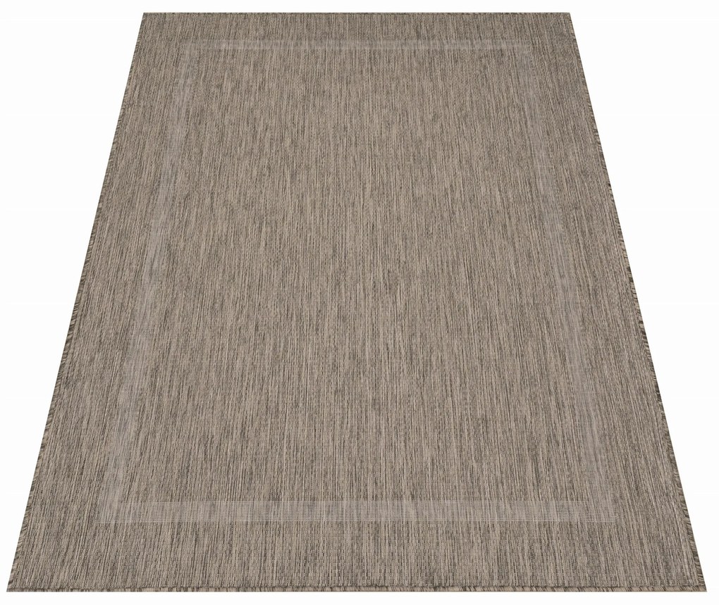 Dywan zewnętrzny Relax ramka brązowy 200 cm x 290 cm