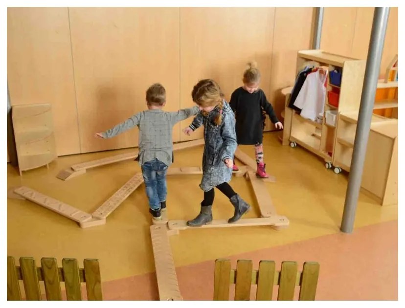 Trening balansu równowagi drewniane deseczki masterkidz
