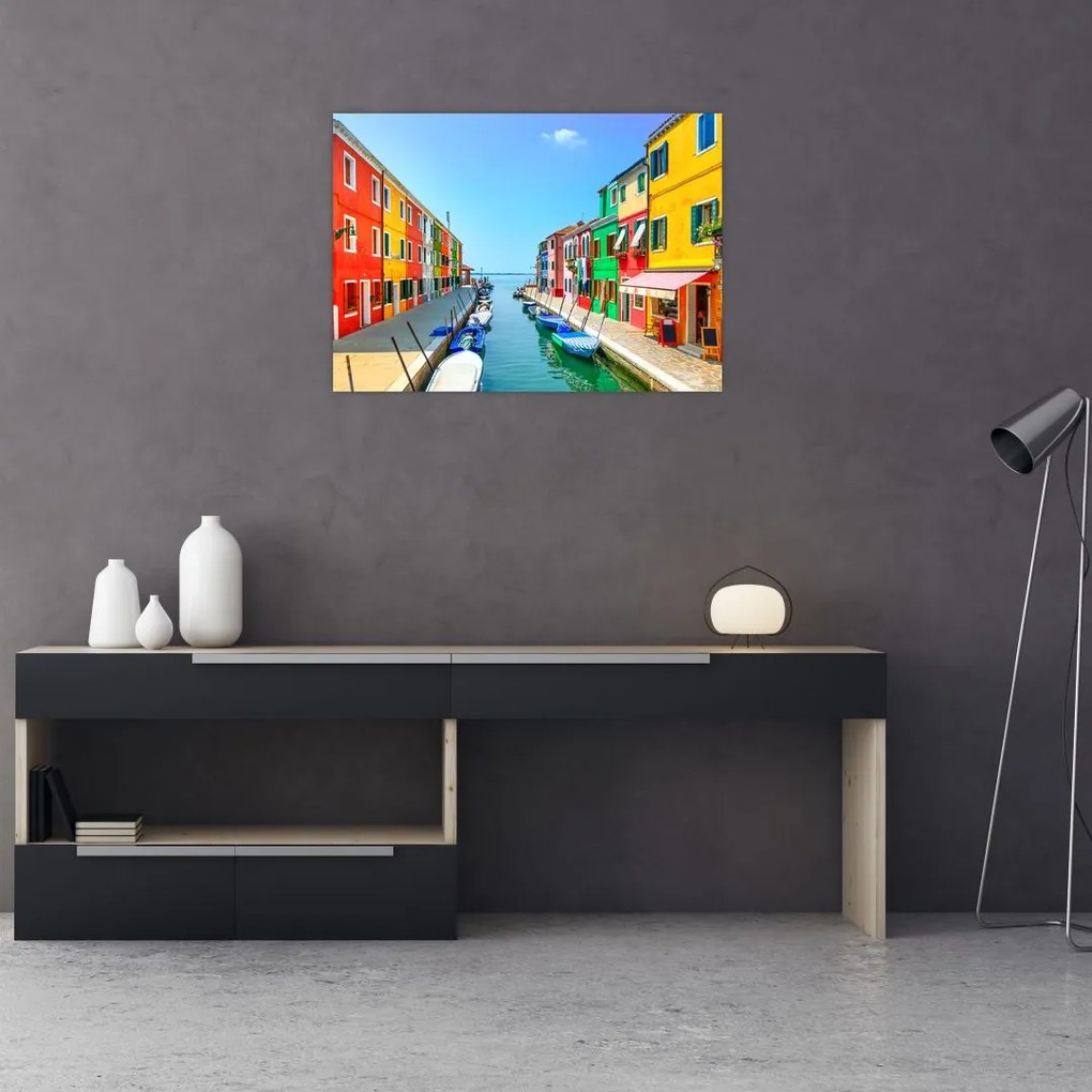 Obraz - Wyspa Burano, Wenecja, Włochy (70x50 cm)