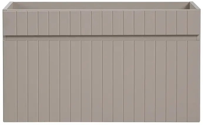 Szafka umywalkowa beżowa z lamelami 80 cm F2-H94