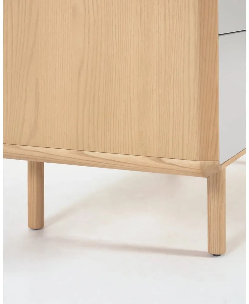 Szaro-naturalna szafka nocna Anielle – Kave Home