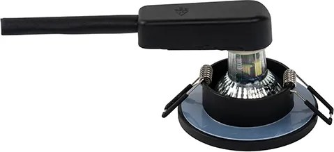 Zestaw 6 nowoczesnych reflektorów łazienkowych wpuszczanych czarnych - Shed