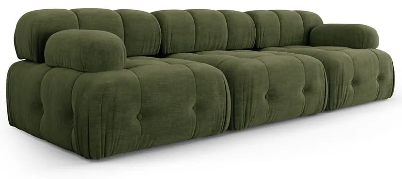 Ciemnozielona sofa 288 cm Ferento – Cosmopolitan Design