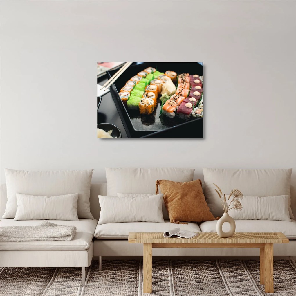 Obraz na szkle - Sushi (70x50 cm)