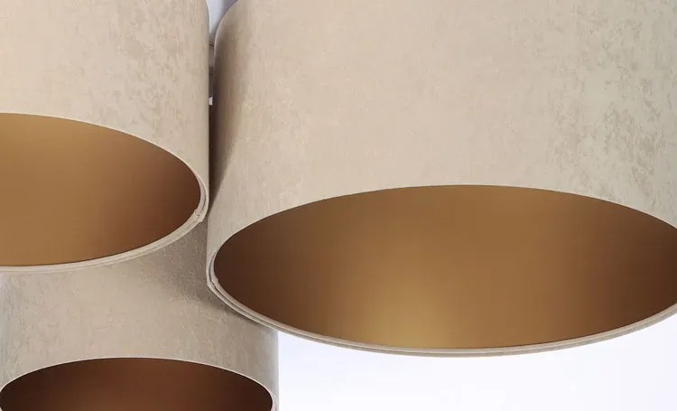 Beżowo-złota plafoniada w stylu glamour Z2-E25