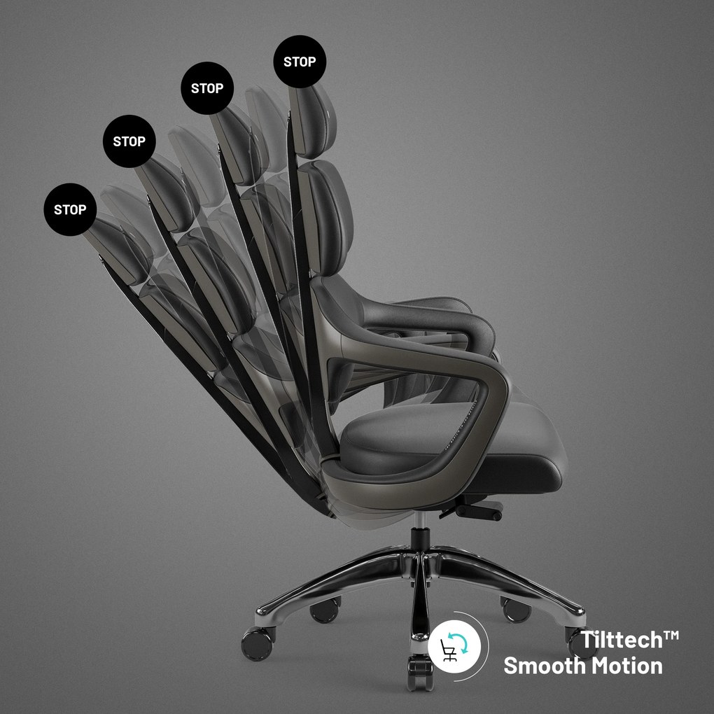 Fotel gabinetowy Diablo V-Modular, Carbon Black