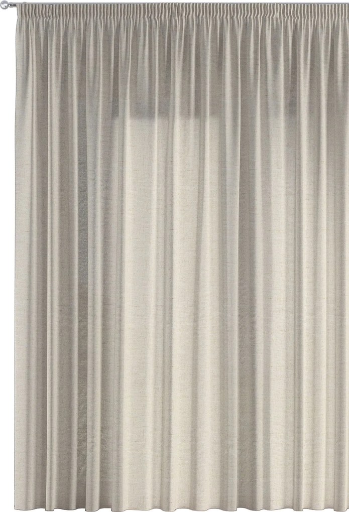 Firana na taśmie kolor beżowy tkanina półprzezroczysta