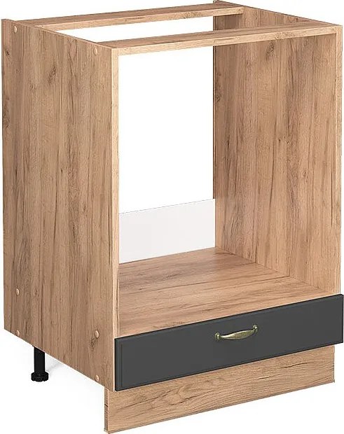 Szafka kuchenna antracytowo-złoty 60x51.6x82 fame-line