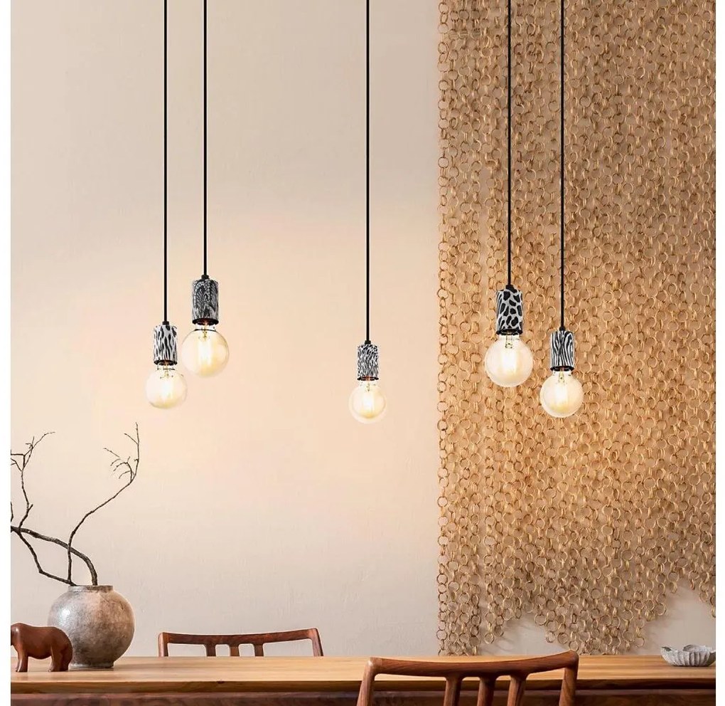 Eglo 43314 - Żyrandol na przewodzie COULSDON 5xE27/10W/230V