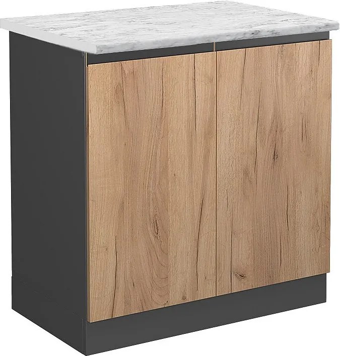 Szafka pod zlew złoty dąb energetyczny 80x46x81.6 r-line