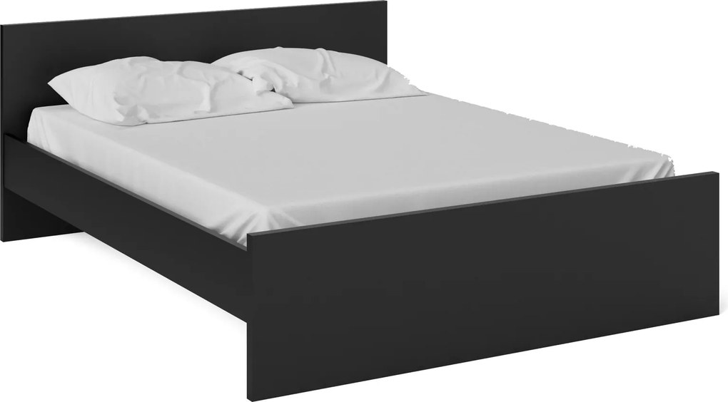Łóżko 160x200 Naia czarny mat
