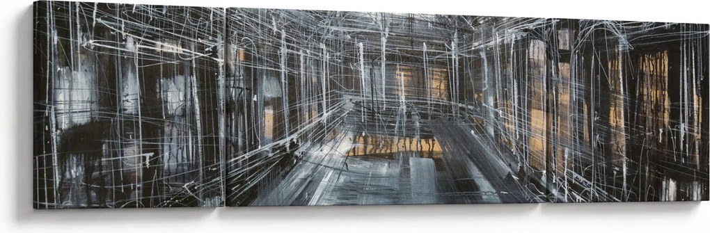 Obraz wnętrza starego budynku (170x50 cm)