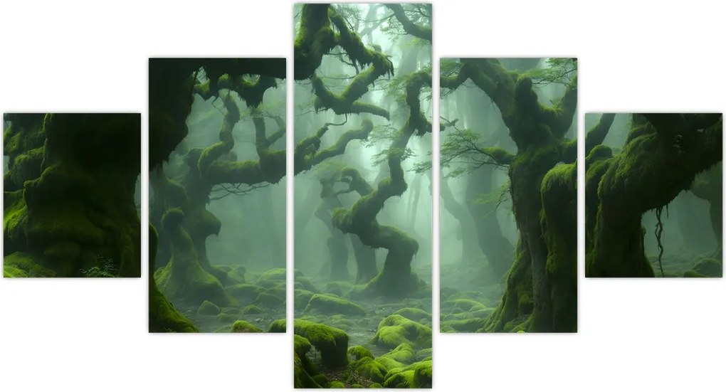 Obraz - Las porośnięty mchem (125x70 cm)