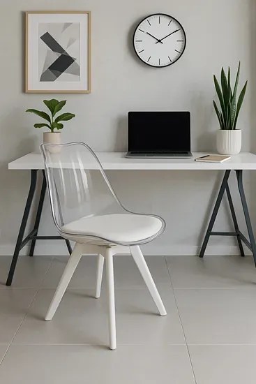 Przezroczyste krzesło nowoczesne R0-M23