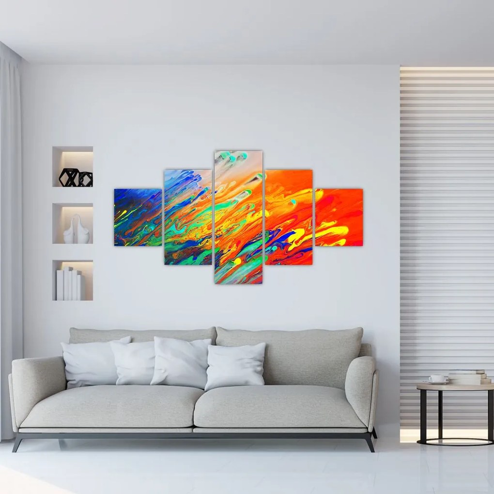 Obraz - Kolorowa abstrakcja (125x70 cm)