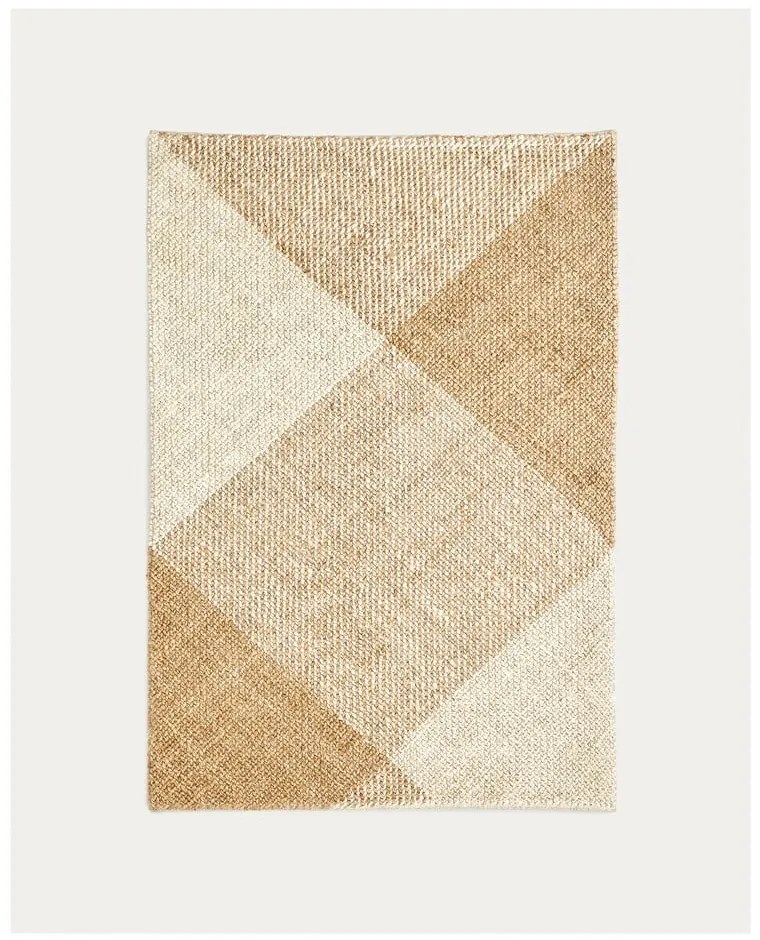 Beżowo-kremowy dywan z juty 160x230 cm Maelan – Kave Home