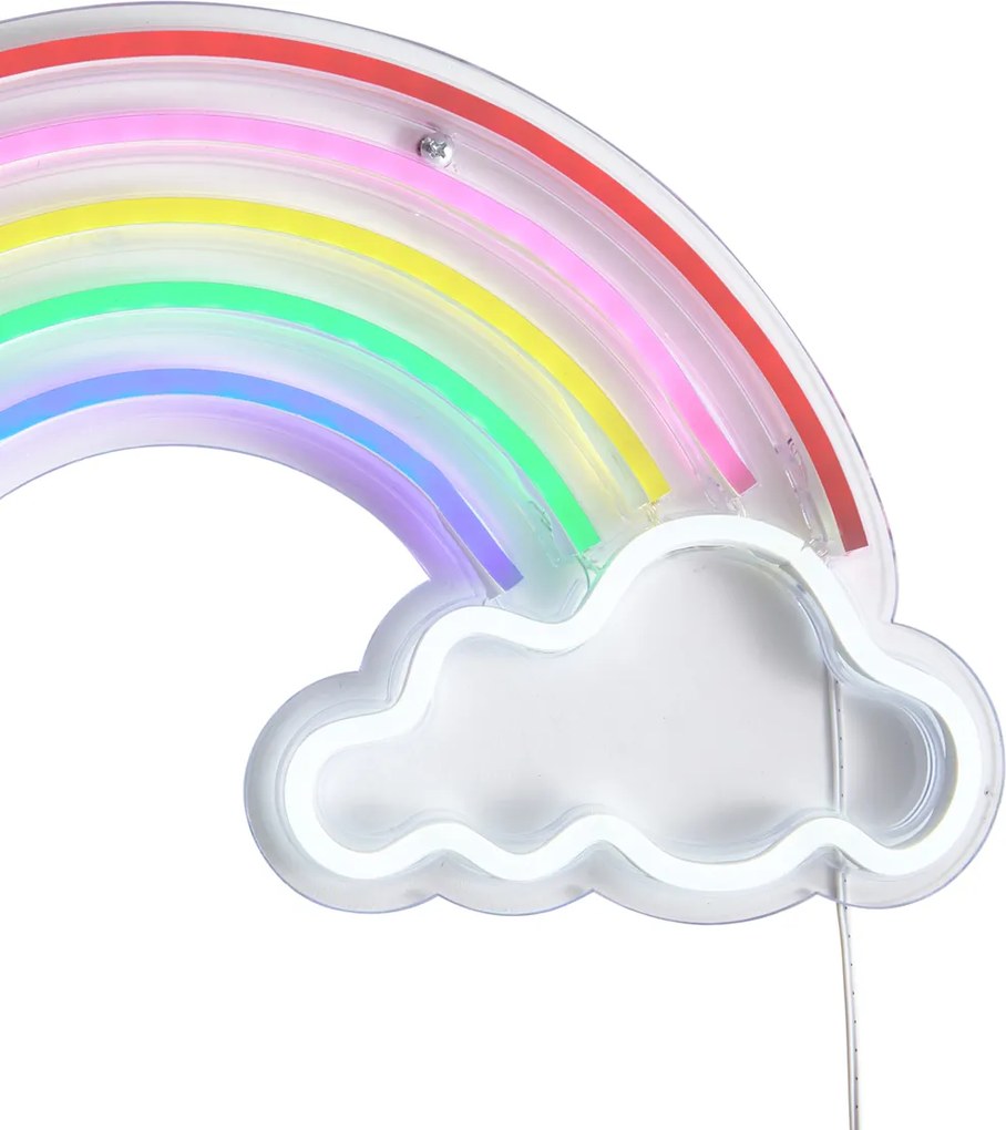 Neonowa lampa ścienna Multicolor z LED - Rainbow